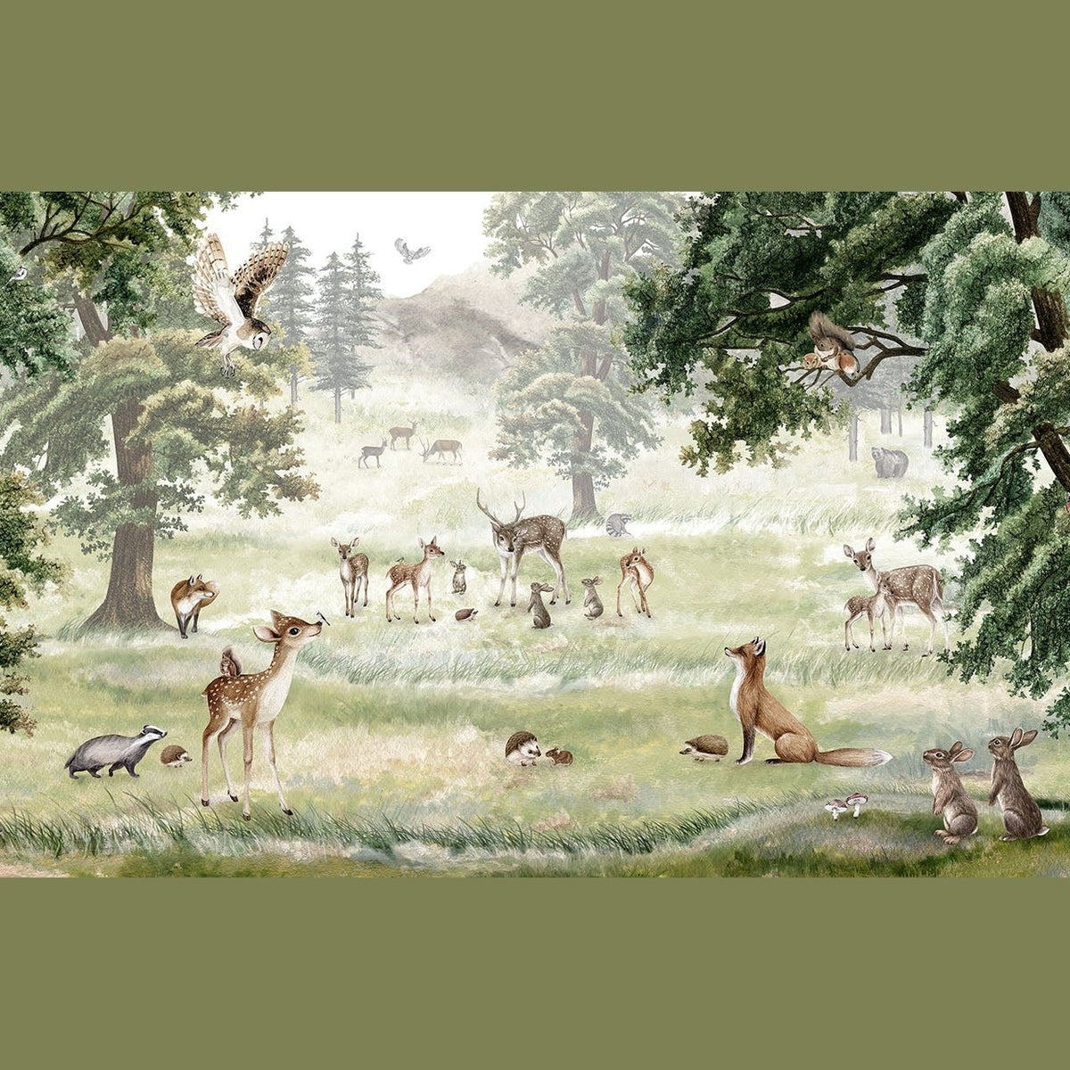 Sir Edward Fotobehang - Forest Fun - Peel & Stick