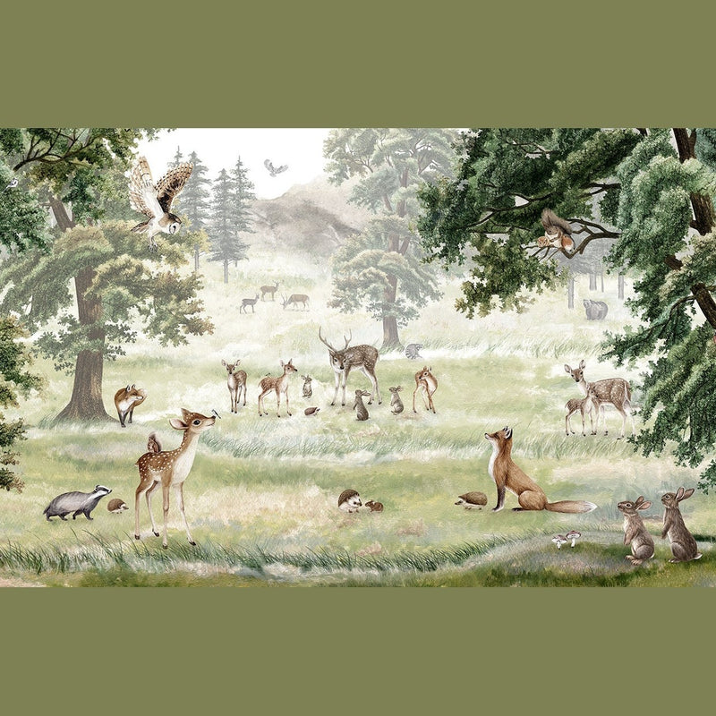 Sir Edward Fotobehang - Forest Fun - Peel & Stick