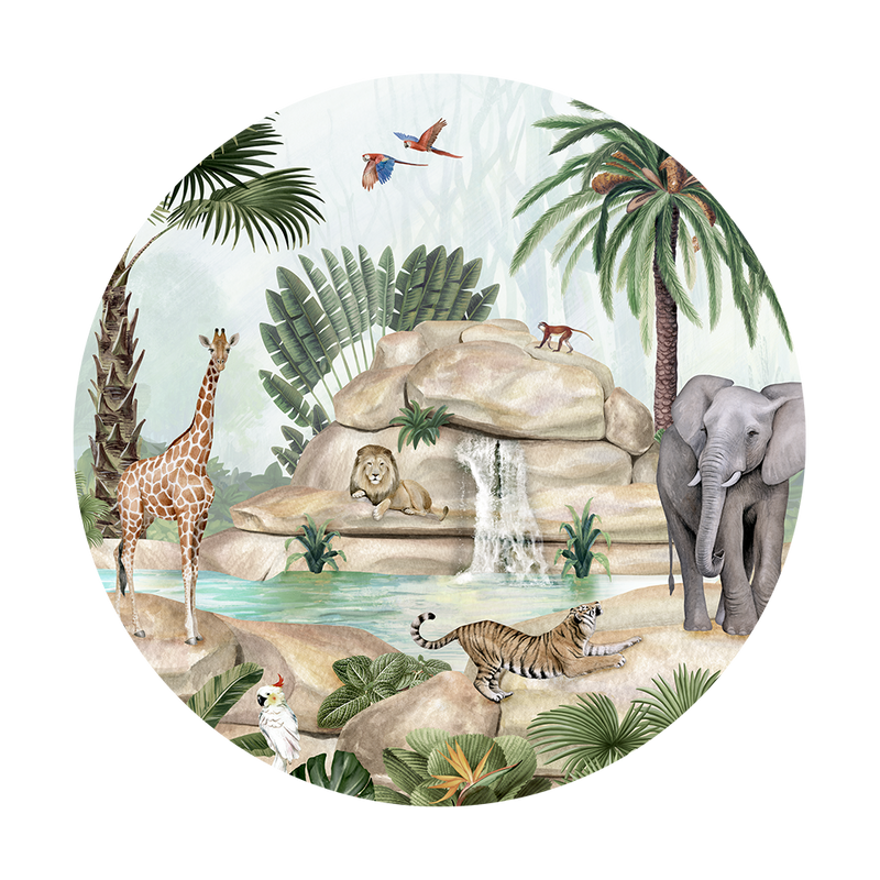 Sir Edward Behangcirkel - Jolly Jungle - Peel & Stick 120cm
