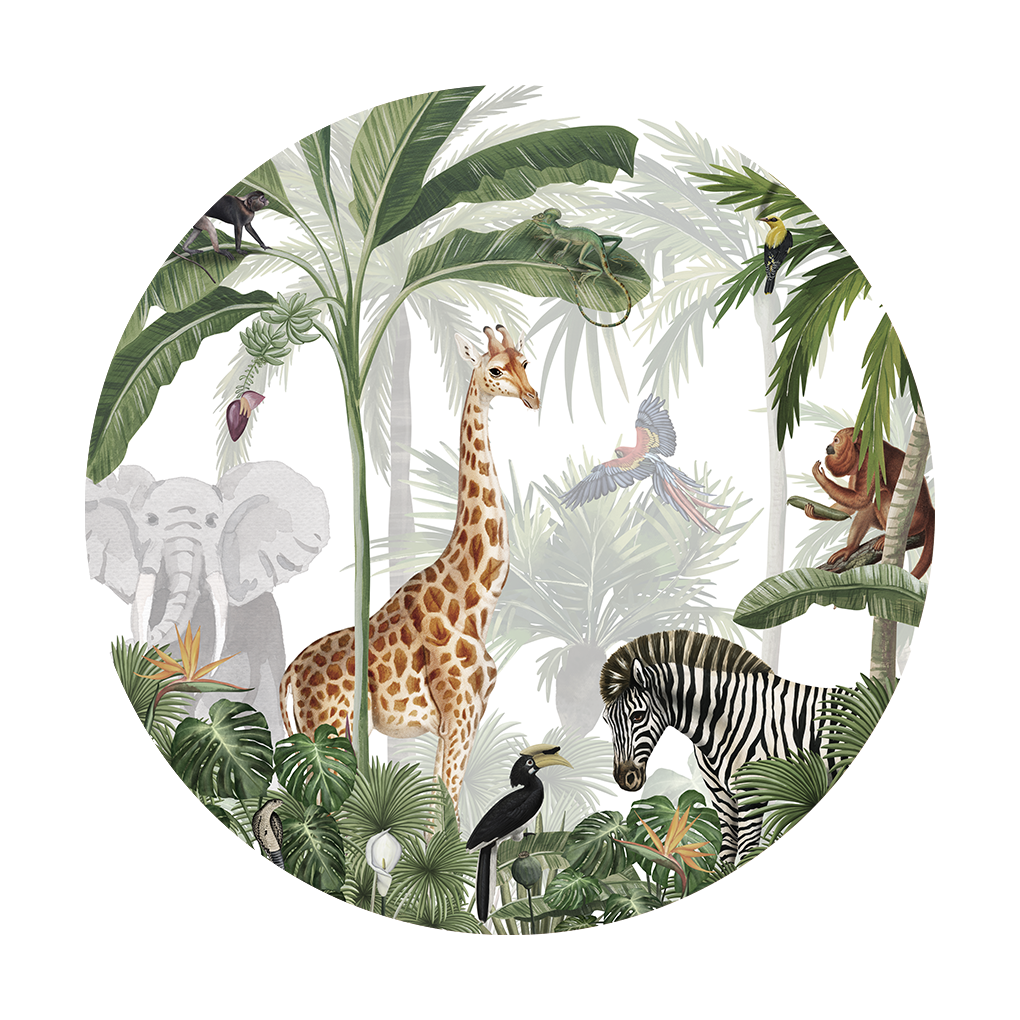 Sir Edward Behangcirkel - Jungle Jive - Peel & Stick 80cm