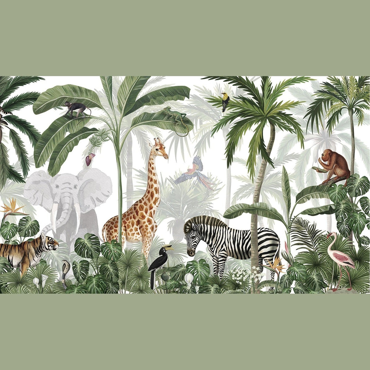 Sir Edward Fotobehang - Jungle Jive  - Peel & Stick