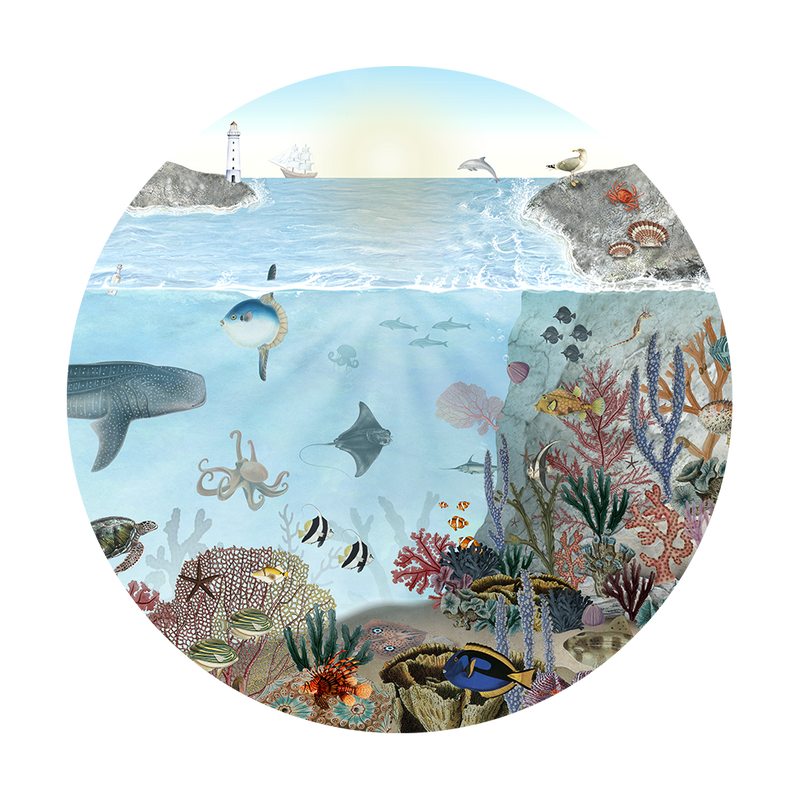 Sir Edward Behangcirkel - Ocean Lookbook - Peel & Stick 120cm