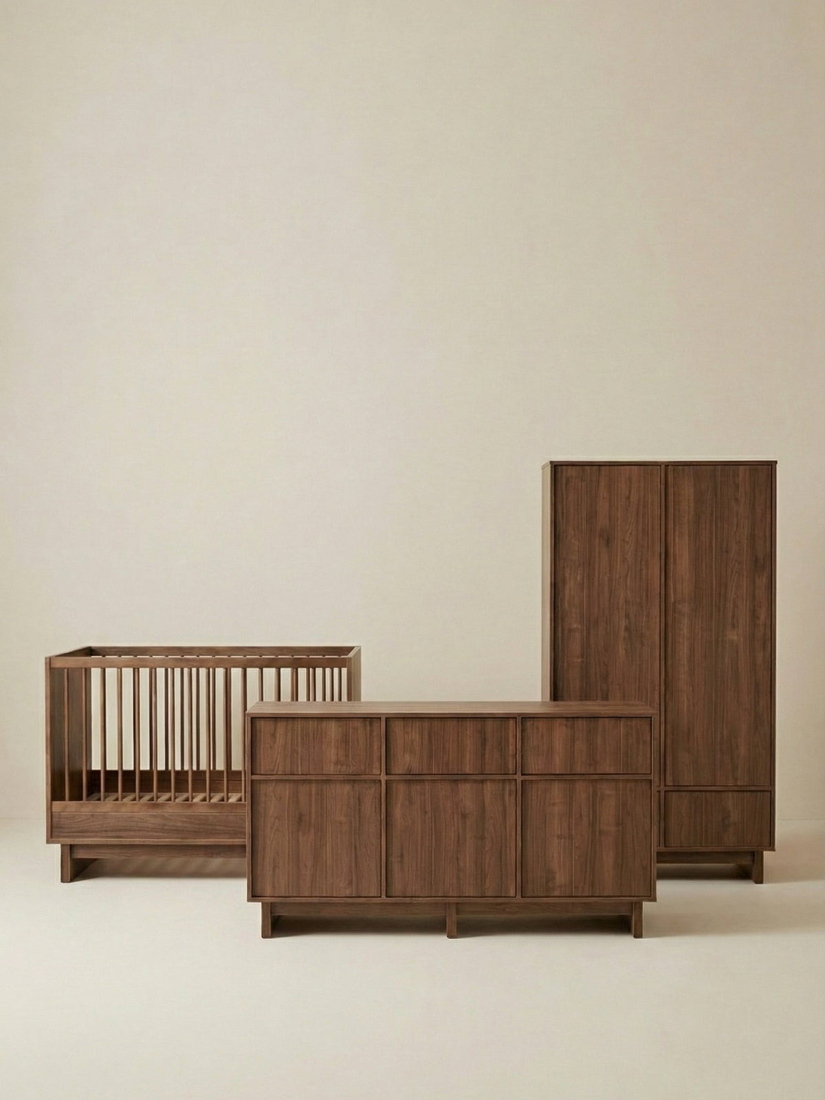Quax Kyo 3-Delige Babykamer met XL Commode Walnut