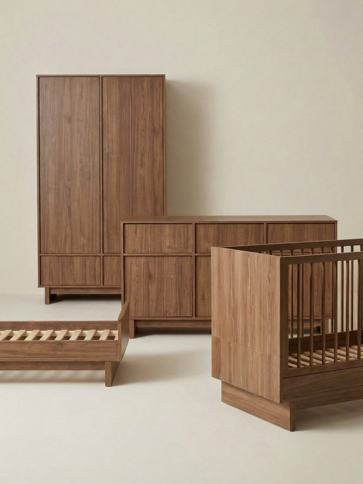 Quax Kyo 3-Delige Meegroeikamer met XL Commode Walnut
