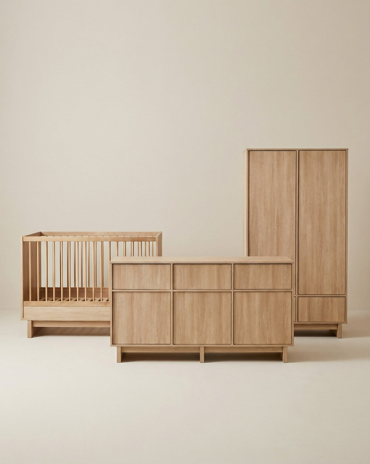 Quax Kyo 3-Delige Babykamer met XL Commode Honey Ash