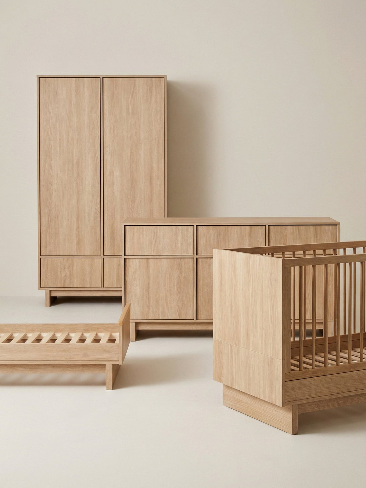 Quax Kyo 3-Delige Meegroeikamer met XL Commode Honey Ash