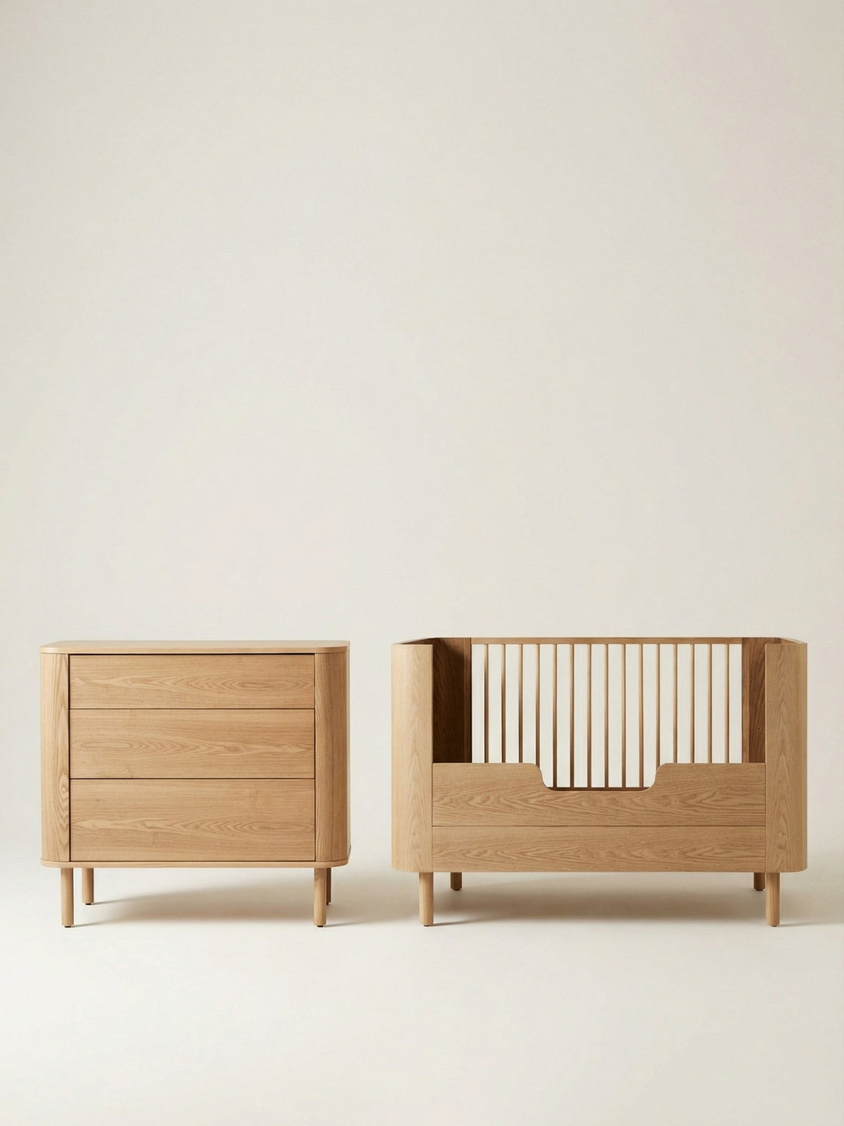 Quax Yume 2-Delige Meegroeikamer (Commode met Laden) Natural Ash