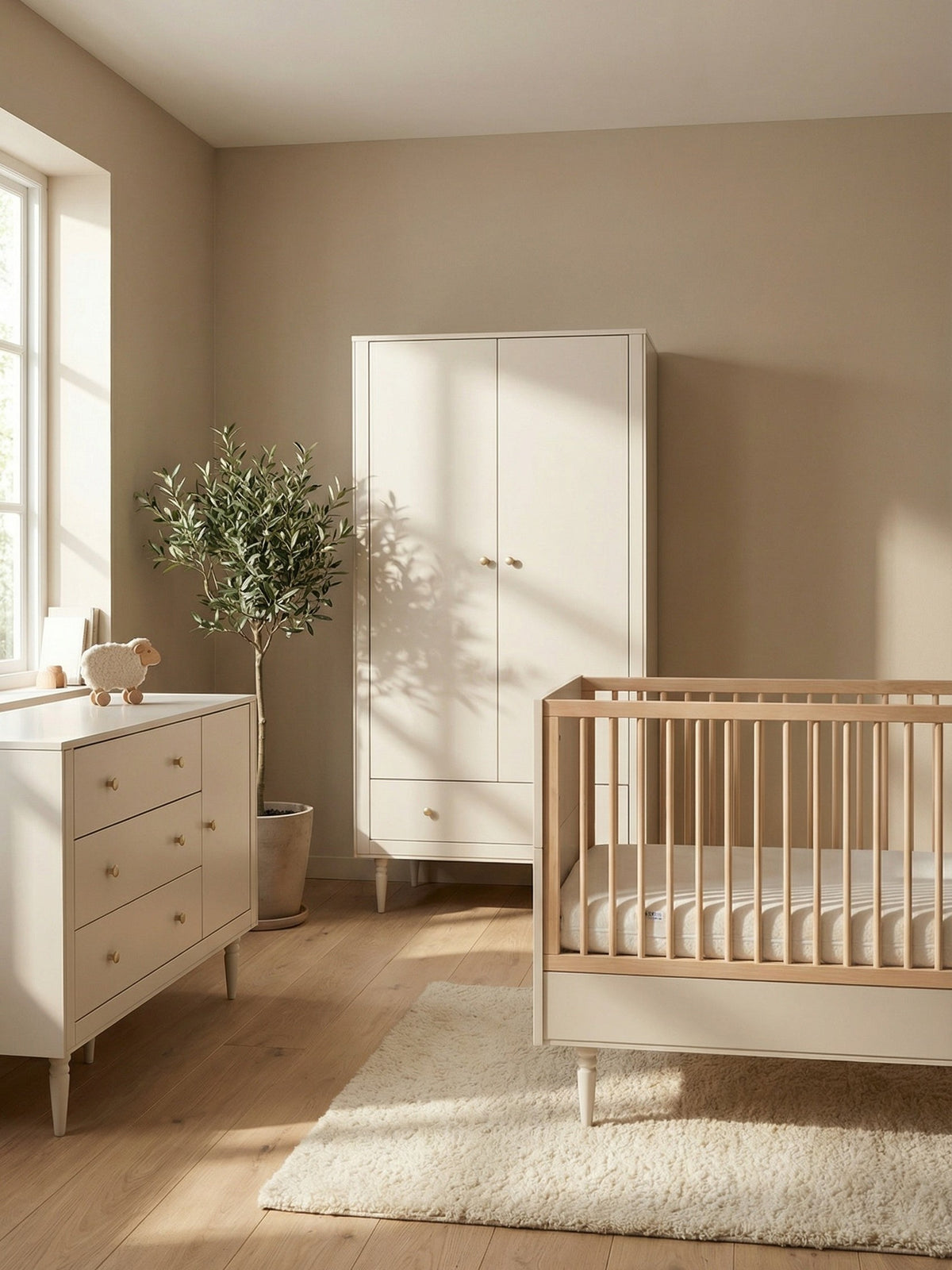 Pinio Petite 3-Delige Meegroeikamer met XL Commode Champagne